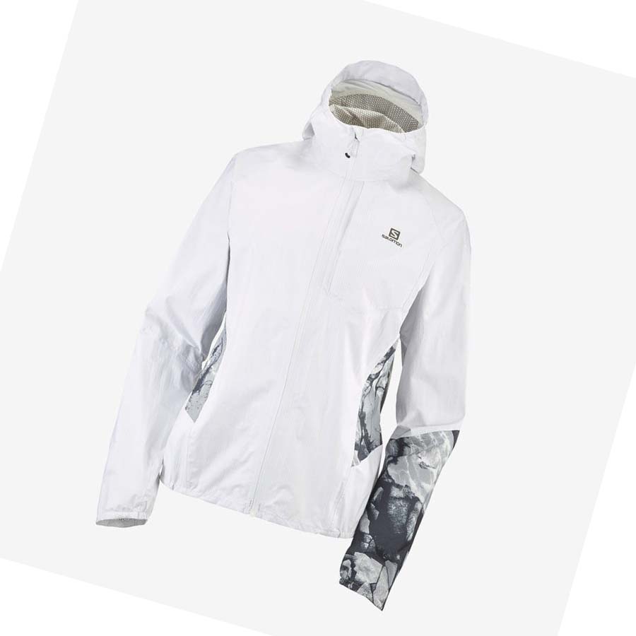 Chaquetas Salomon BONATTI WATERPROOF Mujer Blancos | MX 2473QMA